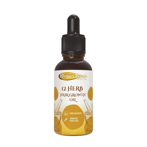 12 Herb Hair Growth Oil - honeybankuae