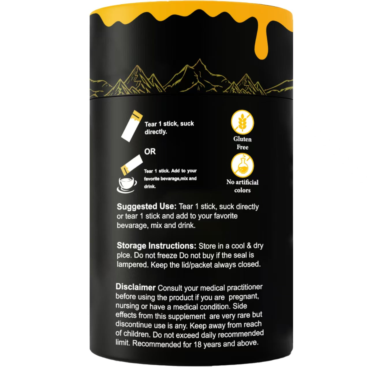 Himalayan Shilajit Honey Sticks (30 Days Supply)